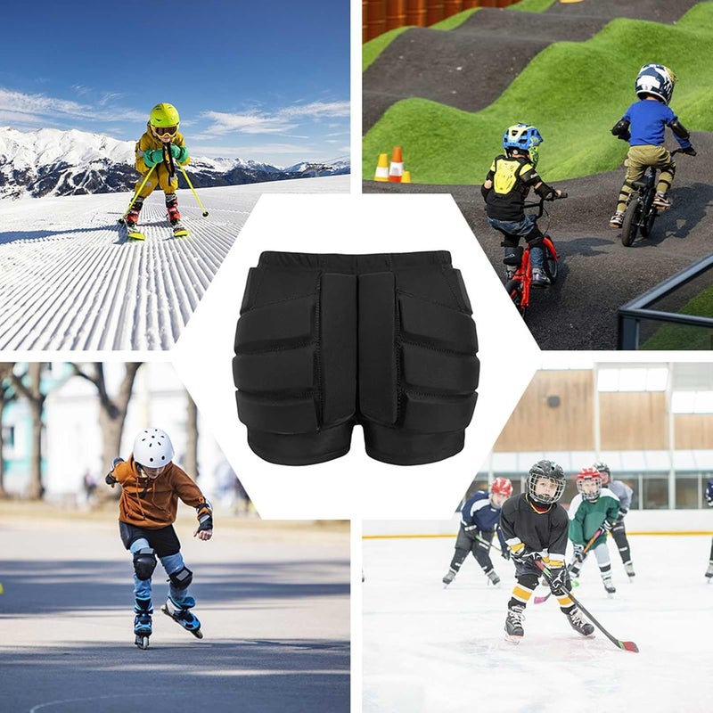 CHICIRIS Padded Shorts Snowboarding Skiing for Women Men, Skating Butt Pad Guard Ice Skating Accessories for Outdoor Activities (S - Image 2